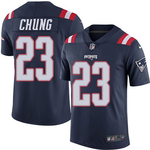 Men New England Patriots 23 Patrick Chung Nike Navy Limited NFL Jersey